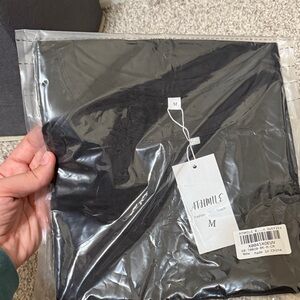 Black Short Sleeve Women's Top